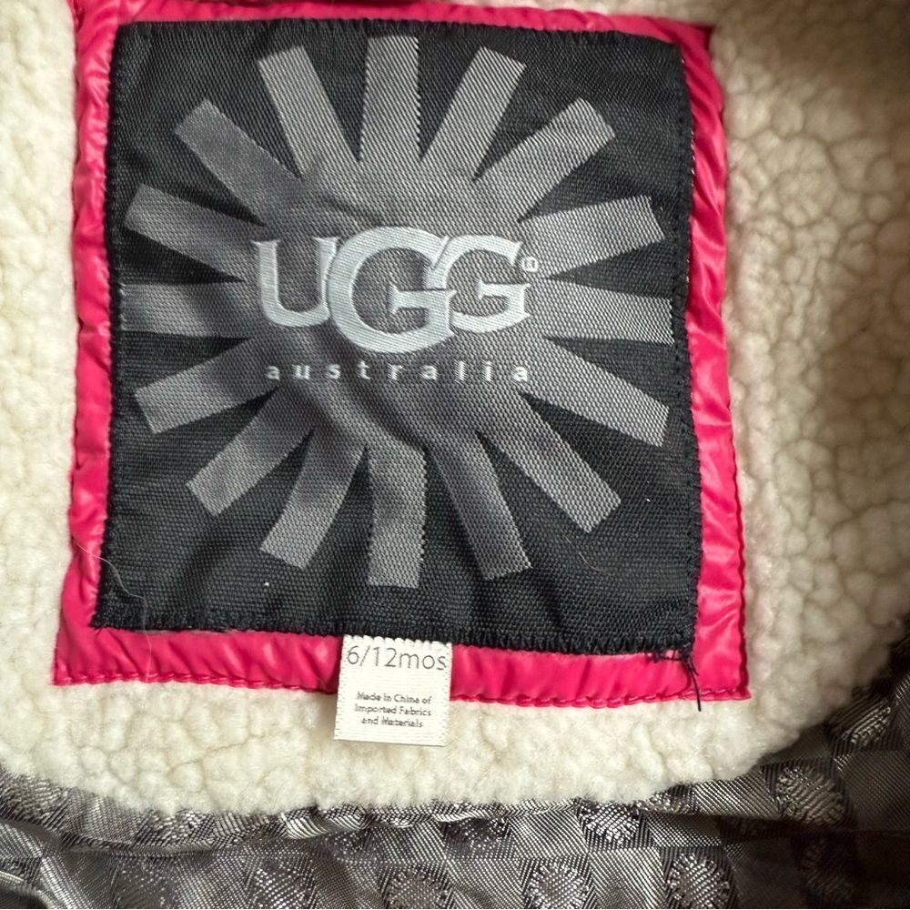 Ugg Baby 6-12 months Cozy Pink Kids One Piece Snowsuit - Picture 5 of 8